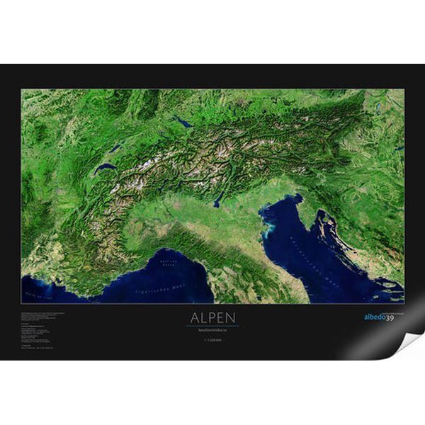 albedo 39 Mappa Regionale Le Alpi