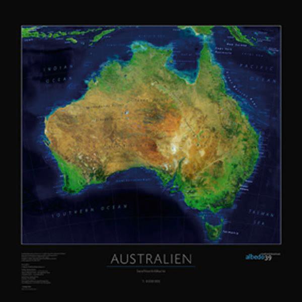 albedo 39 Carta continentale Australia