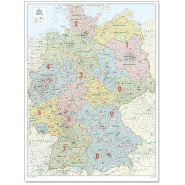 Bacher Verlag Mappa infrastrutturale dell'intera Germania, grande