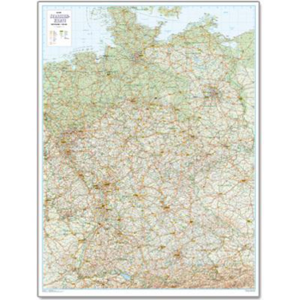 Bacher Verlag Mappa stradale della Germania 1:700.000