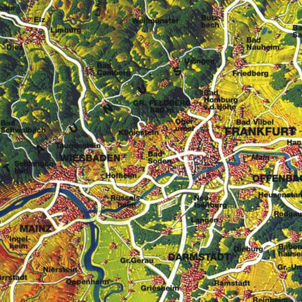 Bacher Verlag Mappa Original MAIR panorama Germania grande