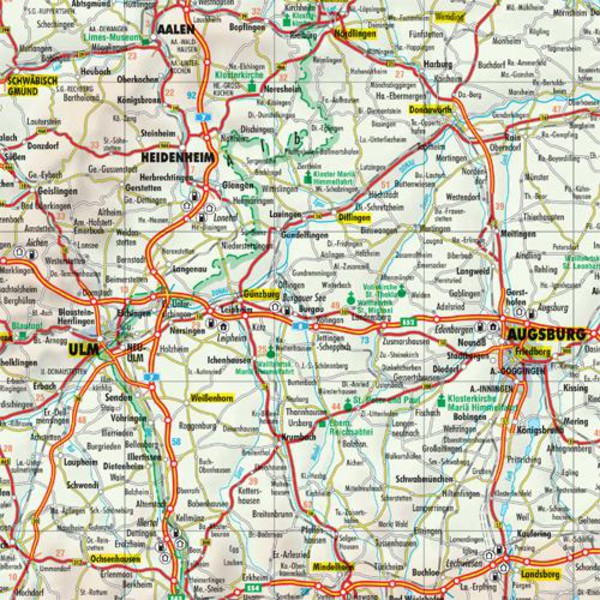 Bacher Verlag Mappa stradale della Germania 1:500.000