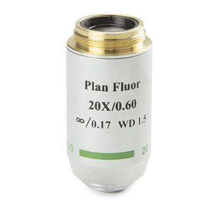 Euromex Obiettivo 86.554, 20x/0,60, w.d. 2,1 mm, PL-FL IOS , plan, fluarex (Oxion)