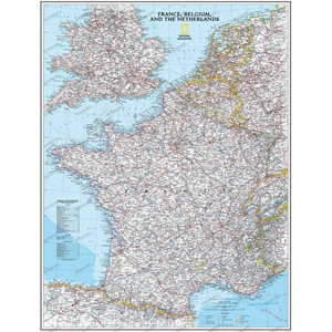 National Geographic Mappa France laminated