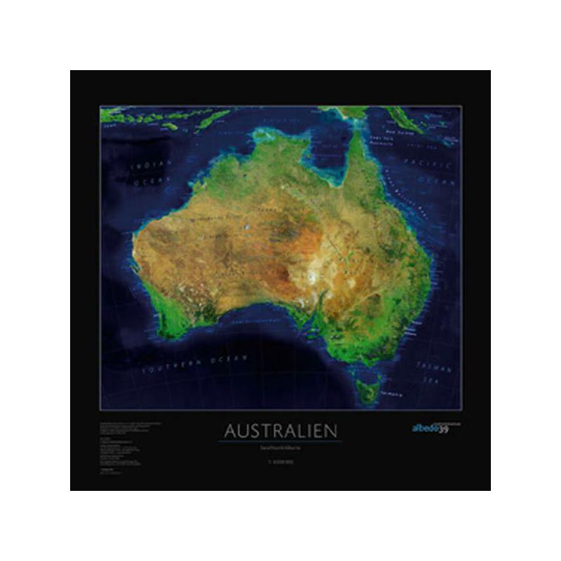albedo 39 Carta continentale Australia
