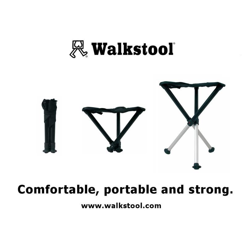 Walkstool Sgabello portatile Comfort 55 nero