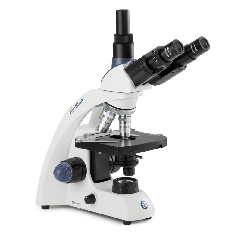 Euromex Microscopio BioBlue, BB.4243, trino, DIN, semiplan, 40x-600x, 10x/18, NeoLED, 1W