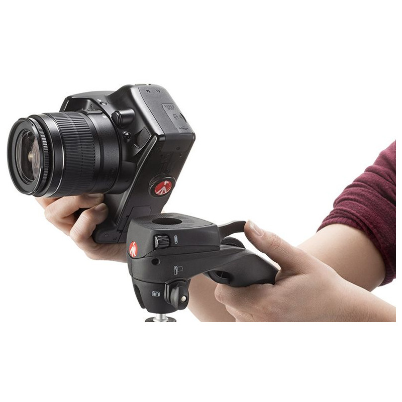 Manfrotto Compact Action Kit treppiede foto/video, nero