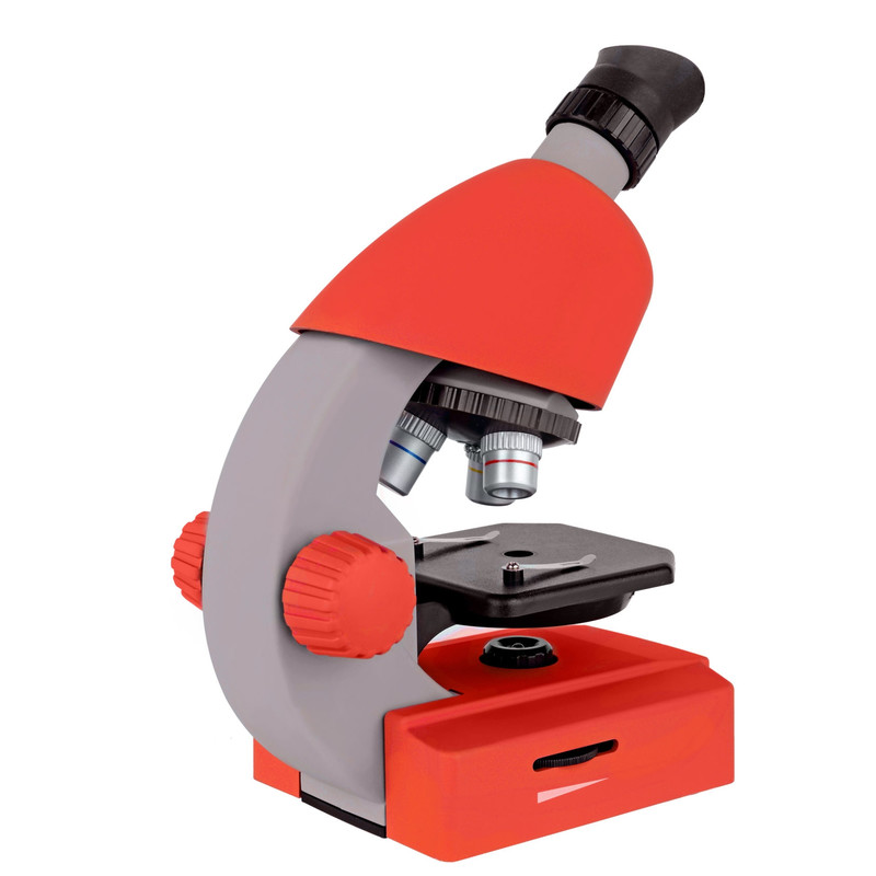 Bresser Junior microscopio 40x-640x, rosso
