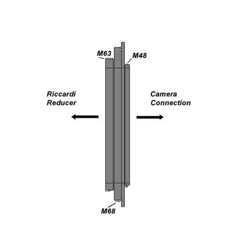 TS Optics Adattatore da M68 e M63 a M48 - Riccardi adattatore innesto