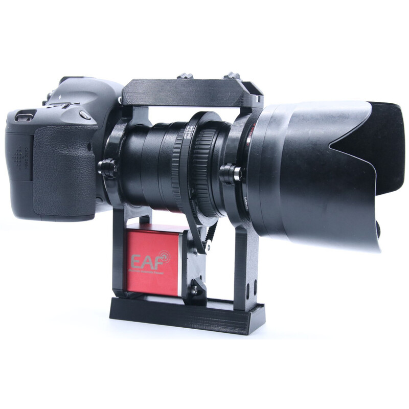 Wega Telescopes EAF Motoranbaukit mit Schelle, Schiene und Sucherschuh für Canon EF 200/F2.8L