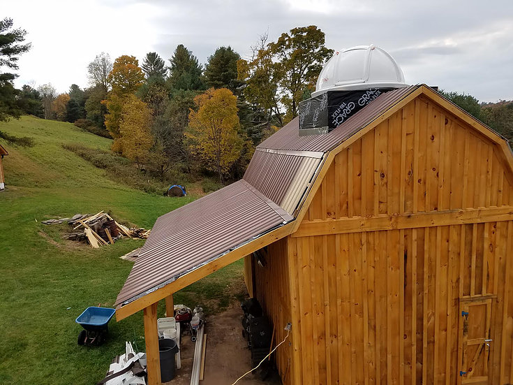 La cupola NexDome usata come osservatorio sul tetto