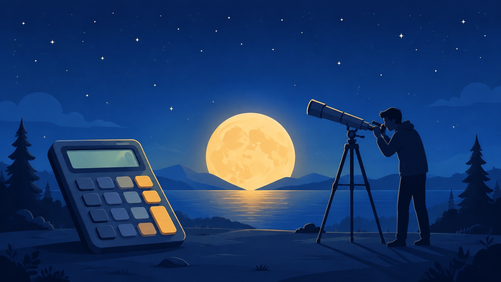 Calcolatore per telescopi e osservazioni lunari: gli oculari adatti e il momento migliore per l'osservazione