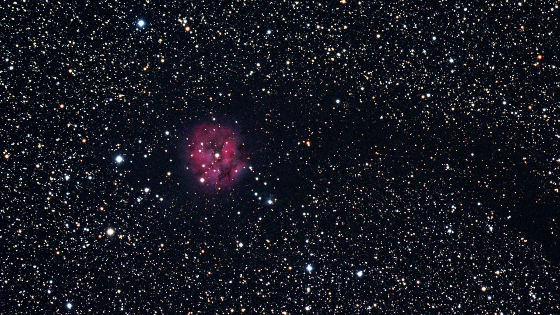 La nebulosa Cocoon (IC5146) nella costellazione del Cigno:: l’immagine a colori è stata ottenuta dalla somma di immagini singole nei colori primari. U. Dittler