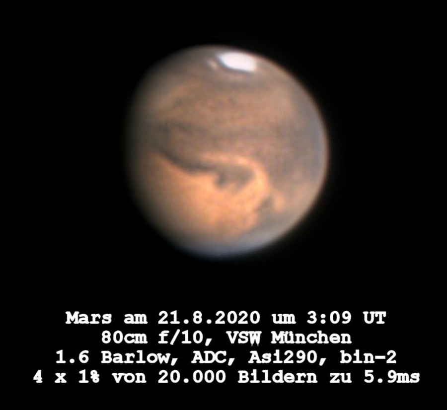 Foto del pianeta rosso, autore Bernd Gährken