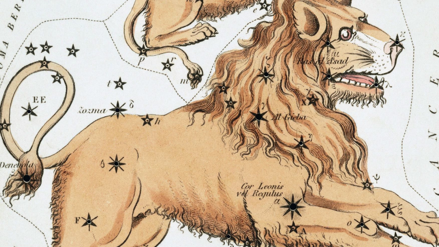 Mentre oggi nella costellazione vediamo una forma che ricorda un ferro da stiro, migliaia di anni fa chi osservava il cielo immaginava un leone accovacciato, sul cui cuore brilla la luminosa Regolo.