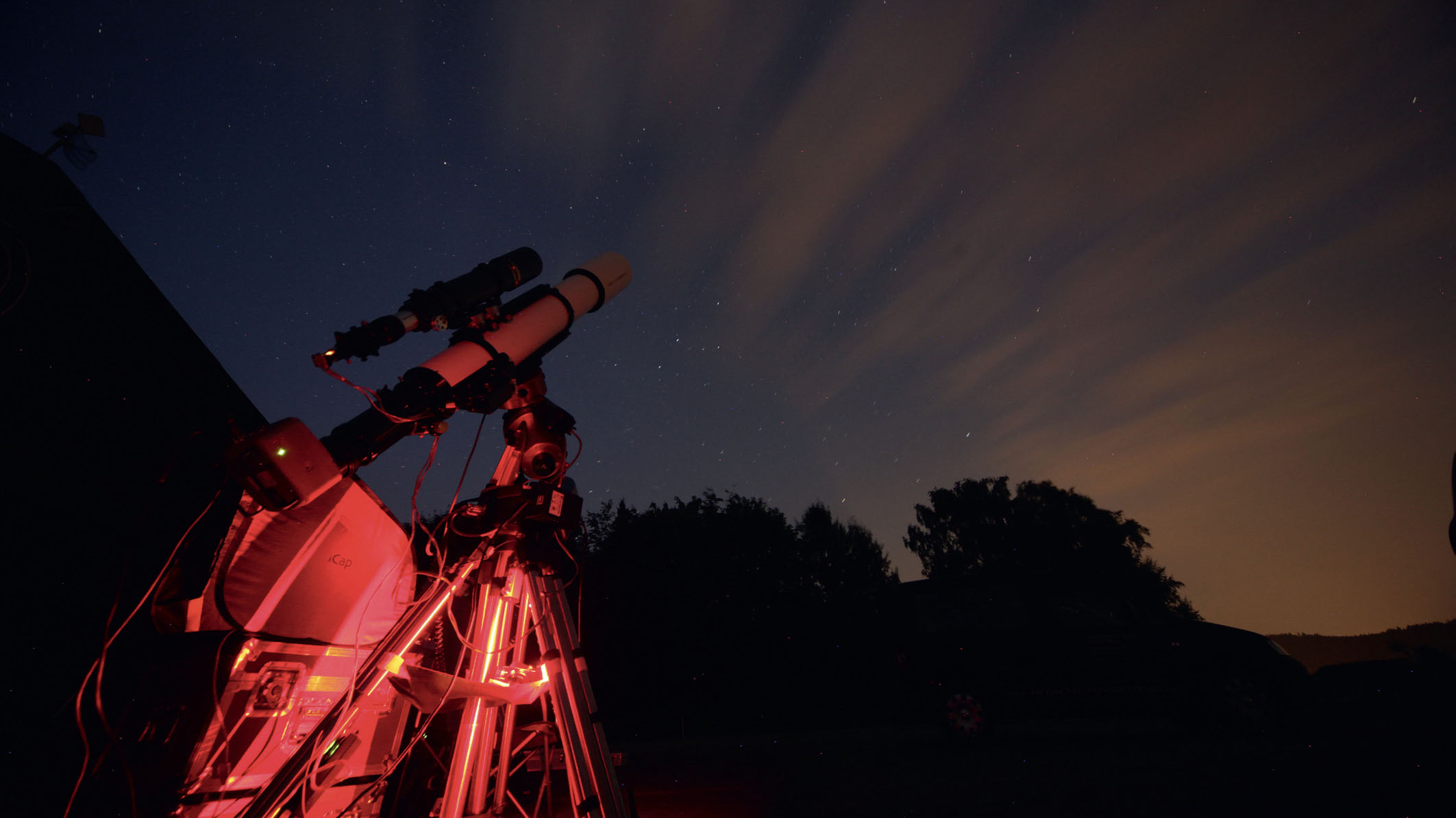 Sicuri nelle immagini a lunga esposizione: telescopio con autoguida in azione. Mario Weigand