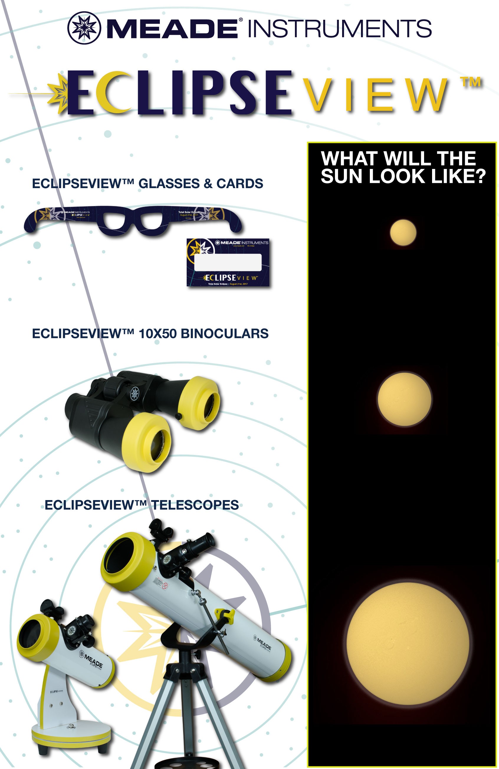 Il telescopio ingrandisce il Sole.