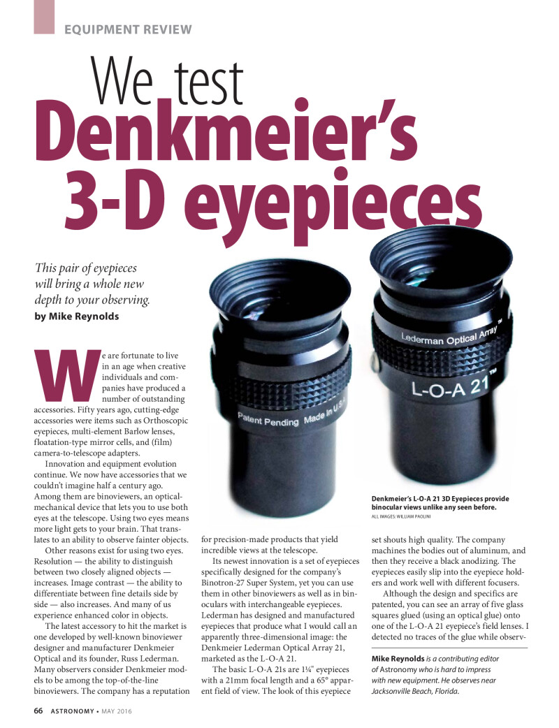 Oculari 3D Denkmeyer