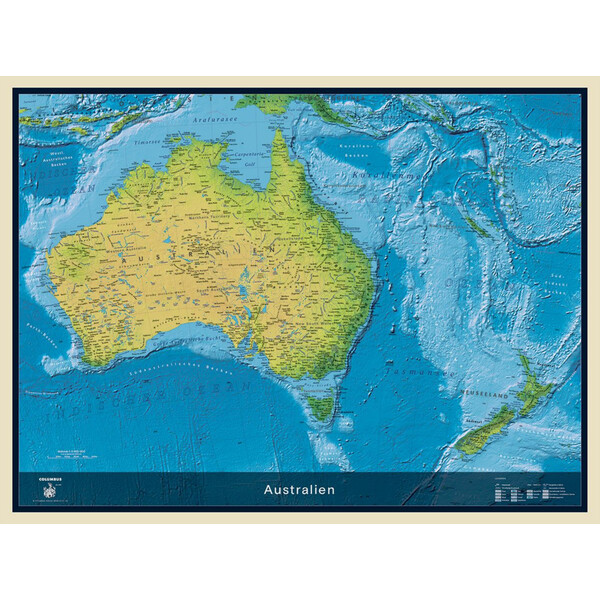 Columbus Carta continentale Australia (115 x 85 cm)