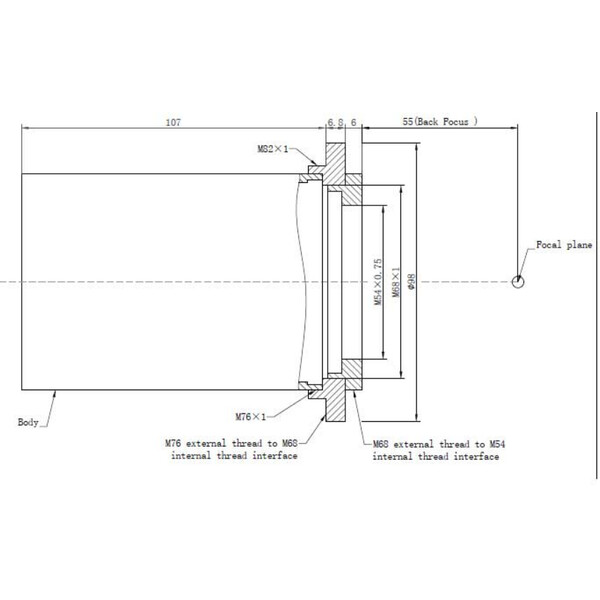 TS Optics Correttore di coma 0,85x 3"