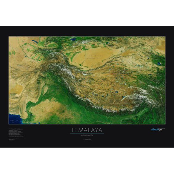 albedo 39 Mappa Regionale Himalaya / Tibet