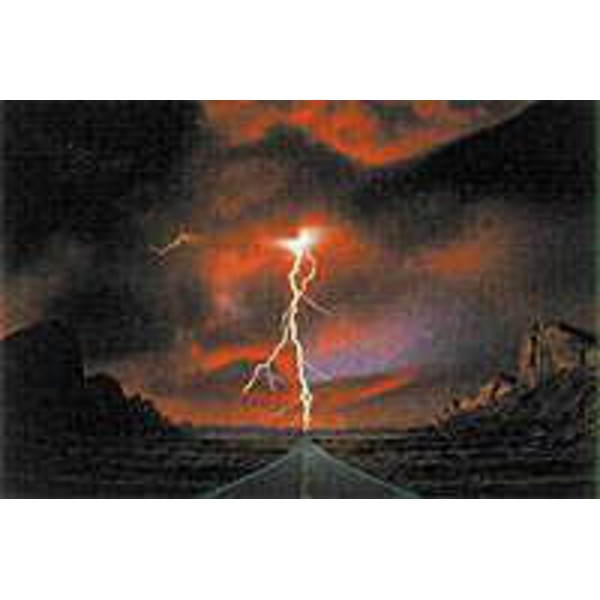 Poster Fulmine sull'autostrada
