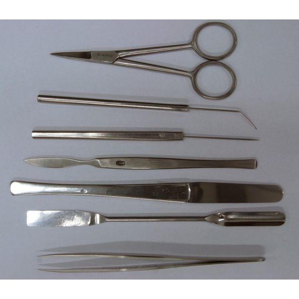 Bresser Set di strumenti per microscopia: sette pezzi in acciaioSolingen