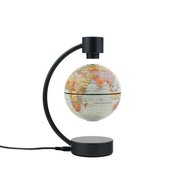 Stellanova Globo Magnetico Mappamondo sospeso Oceano bianco 10cm