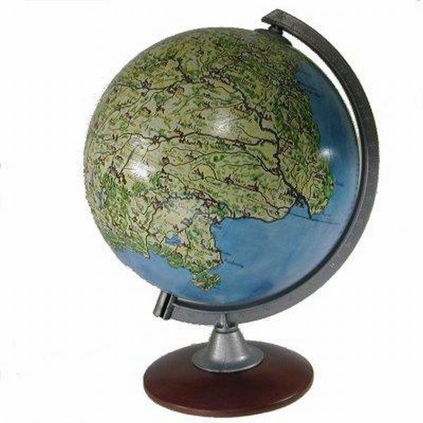 Räthgloben 1917 Globo Mappamondo Baviera BAU 25 13