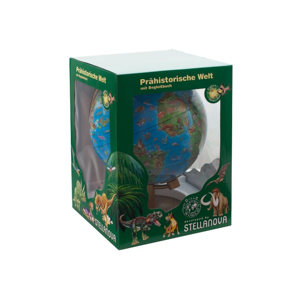 Stellanova Mappamondo illuminato per bambini DinoZ mondo preistorico 28cm
