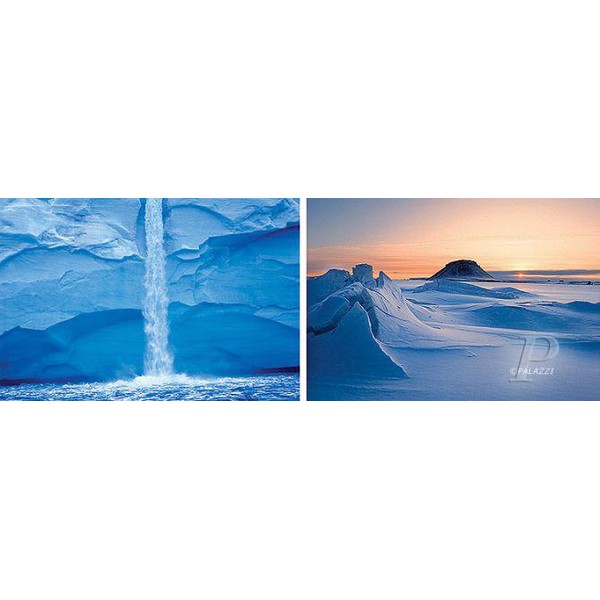 Palazzi Verlag Poster Spitzbergen, Scoresby, stampa su telo