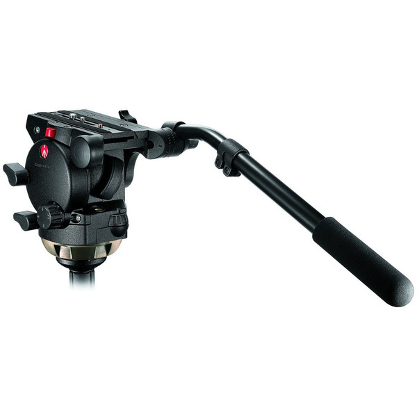 Manfrotto Testa video reclinabile 526 Pro Fluid con semisfera 100mm e 357PLV