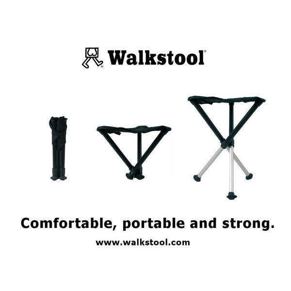 Walkstool Sgabello portatile Comfort 45 nero