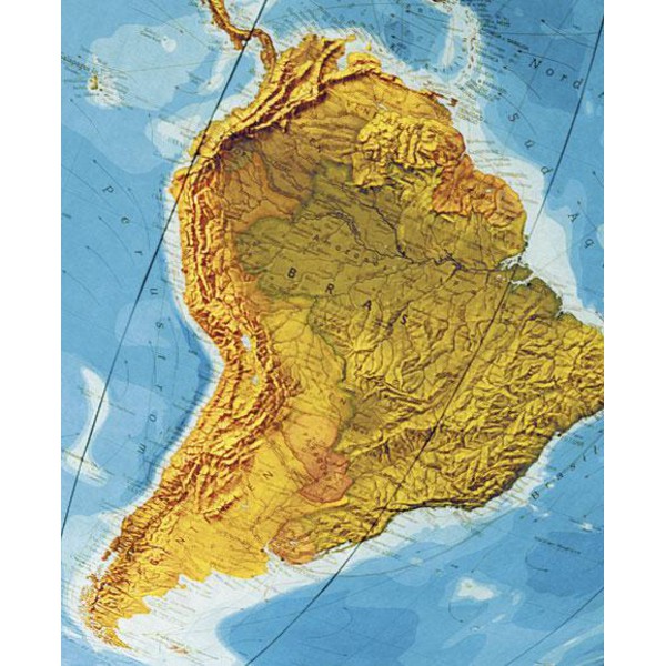 Columbus Globo da terra Duo 51 cm colonna di legno