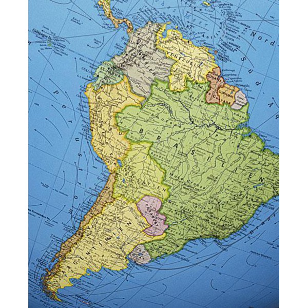 Columbus Globo da terra Duo 51 cm colonna di legno