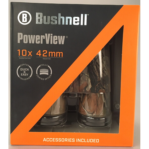 Bushnell Binocolo Powerview 10x42, Realtree Camo