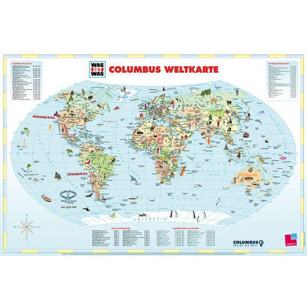 Columbus Globo per Bambini CHE COS'E' COSA Mappamondo "Pianeta Terra"