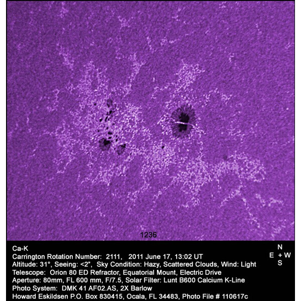 Lunt Solar Systems Modulo Ca-K con filtro di blocco 6mm 2" in prolunga per focheggiatori 2"