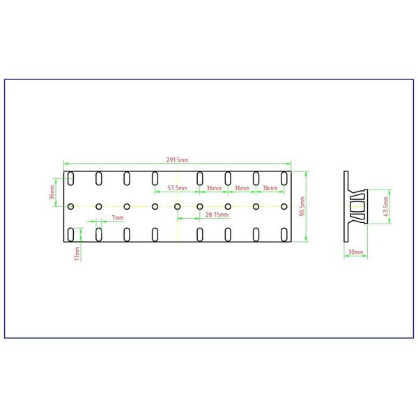 William Optics Piastra coda di rondine attacco Vixen, versione lunga