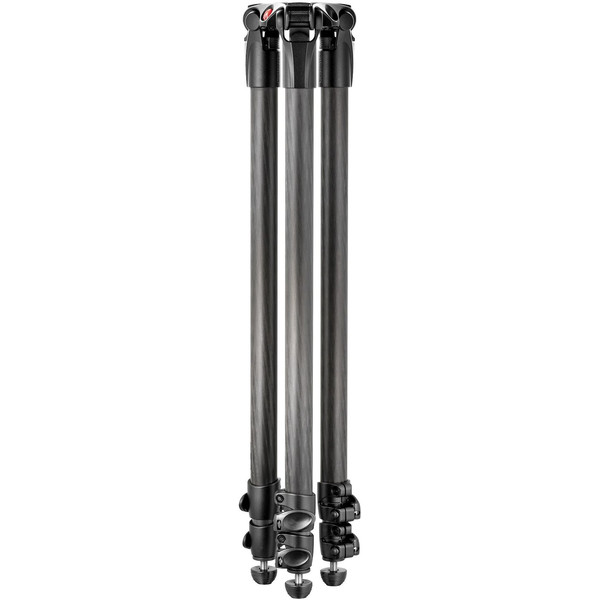 Manfrotto 535 MPRO treppiede video con culla 75mm, monotubo, gambe telescopiche