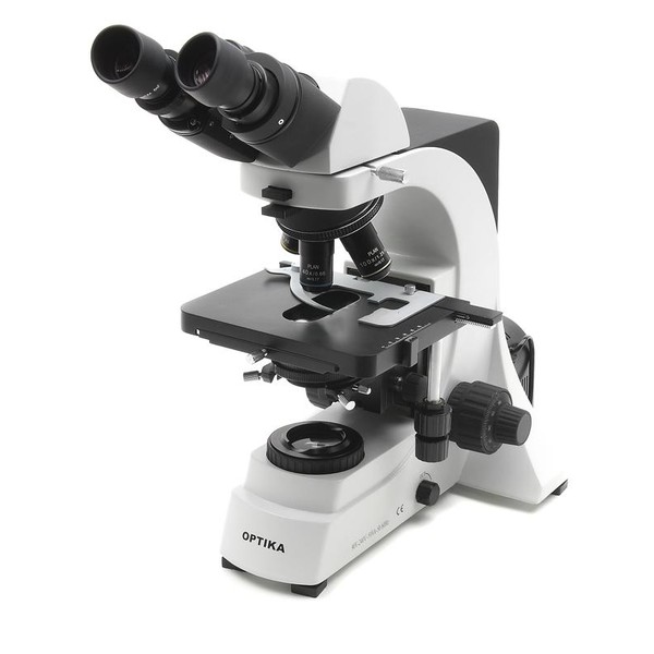 Optika B-600Bi microscopio binoculare, 40-1000x, obiettivo IOS piano acromatico