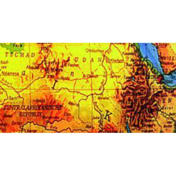 Columbus Globo Mappamondo per bambini Terra nero 26 cm