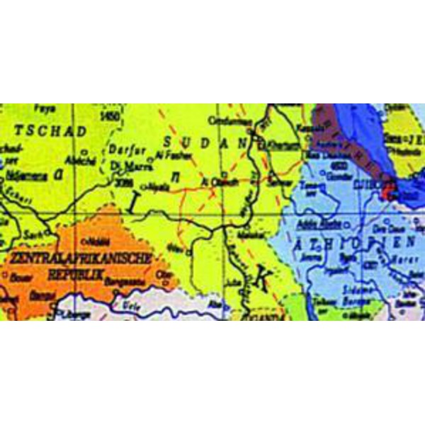 Columbus Globo Mappamondo per bambini Terra nero 26 cm