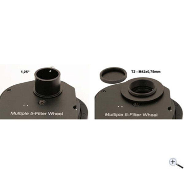 TS Optics Ruota portafiltri per 5 filtri da 1,25''
