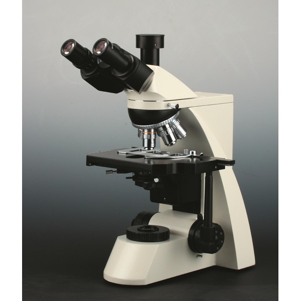 Windaus Microscopio da laboratorio HPM 8300, trinoculare, con  5 obiettivi planari acromatici e predisposizione per contrasto di fase