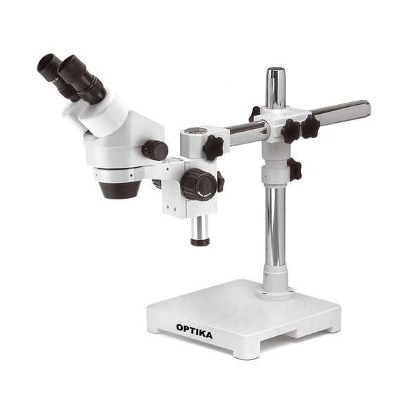 Optika Microscopio stereo zoom SZM-3, binoculare, 7x-45x, stativo a sbalzo, non illuminato