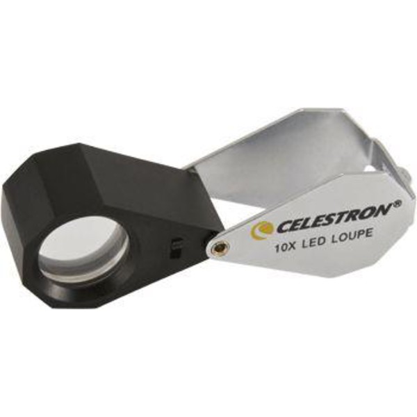 Celestron Lente d'ingrandimento manuale 10x, illuminata LED