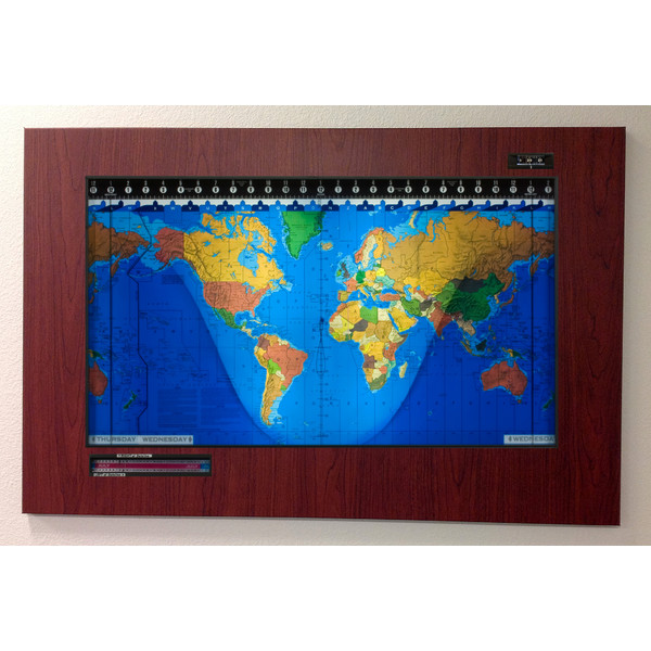 Geochron Kilburg originale in plastica Boston Cherry e modanature nere