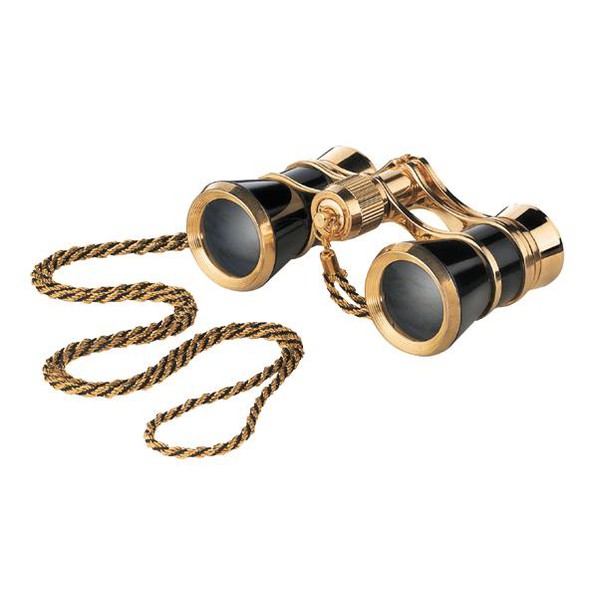 Eschenbach Binocolo da Teatro Opera glasses Glamour 3x25 black-gold con catenella